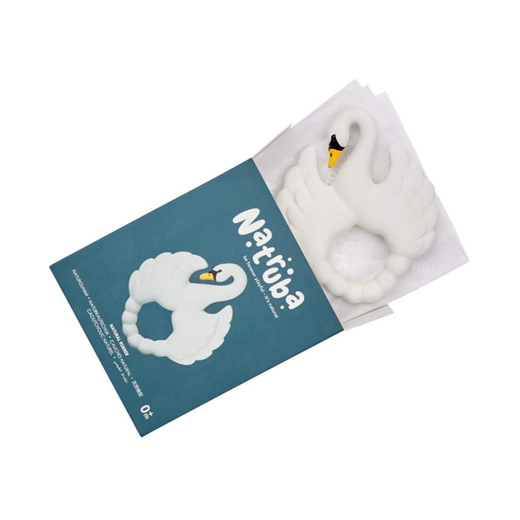 Natruba Swan Teether: White