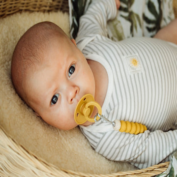 Spiral Soother Clip - Mustard