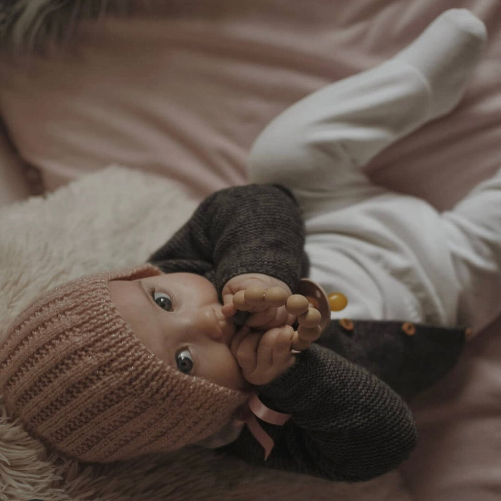 Stellar Natural Wood Teething Toy - OATMEAL