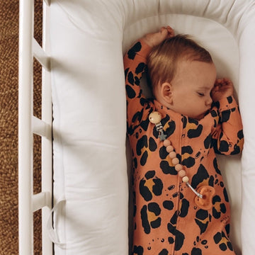 Spiral Soother Clip - Peach