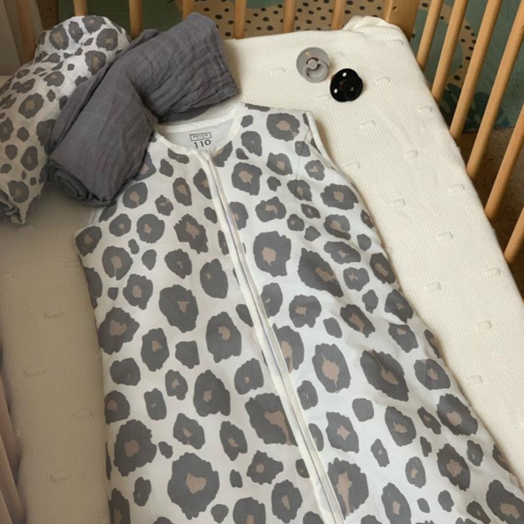 Meyco Leopard Print Sleeping Bag 110cm (18+mths)