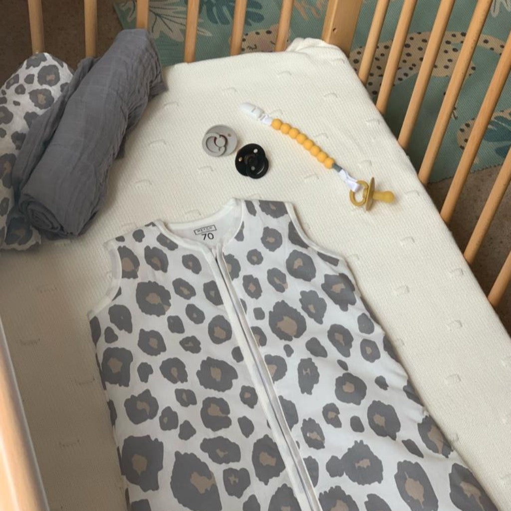 Meyco Leopard Print Sleeping Bag 90cm (6-18 months)