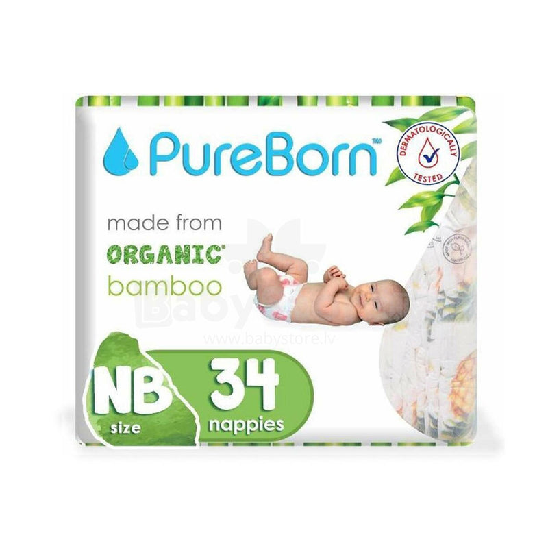 PureBorn Newborn single 34pcs - Tropical Flowers