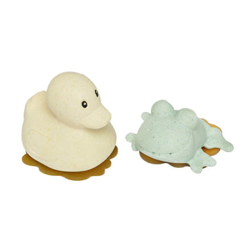 HEVEA- Squeeze'n'Splash Bath Toys - Duck & Frog