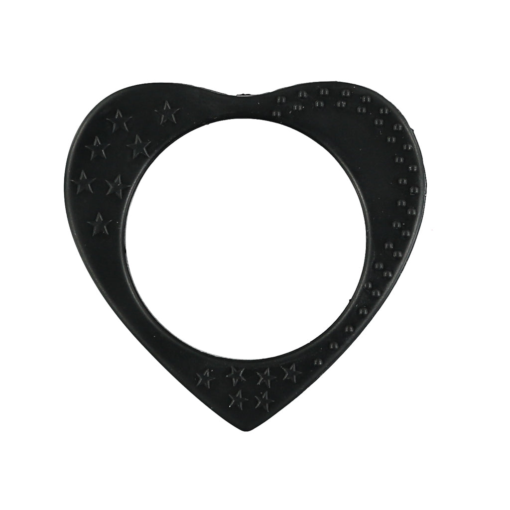 Heart Teething Bangle - Black