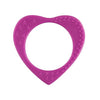 Heart Teething Bangle - Fuchsia - Limited Edition