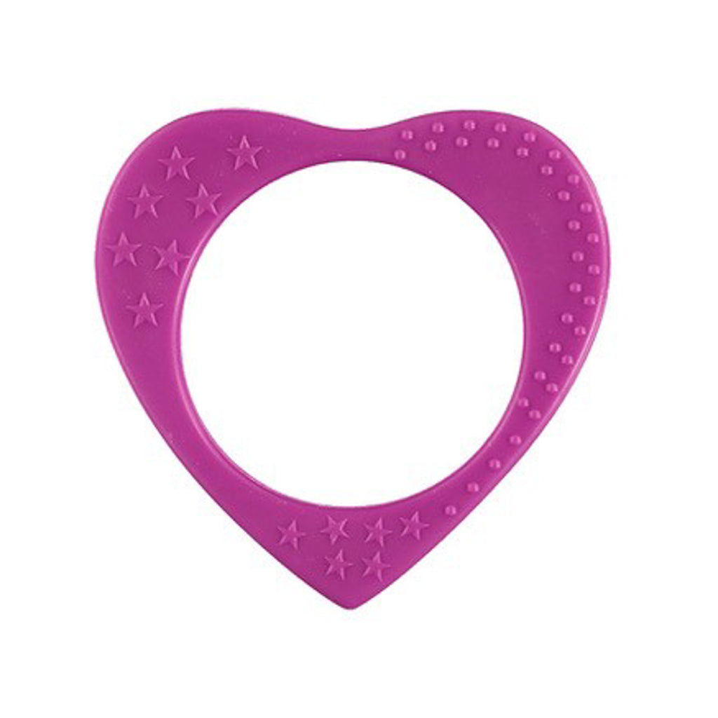 Heart Teething Bangle - Fuchsia - Limited Edition