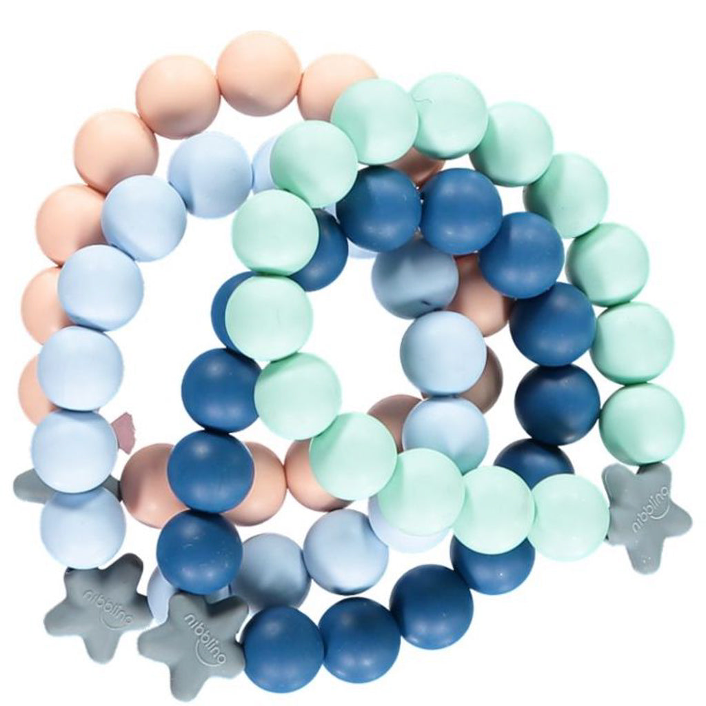 Kew Teething Bracelet - Soft Blue