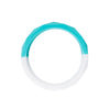 Half Moon Teething Bangle - Turquoise/White