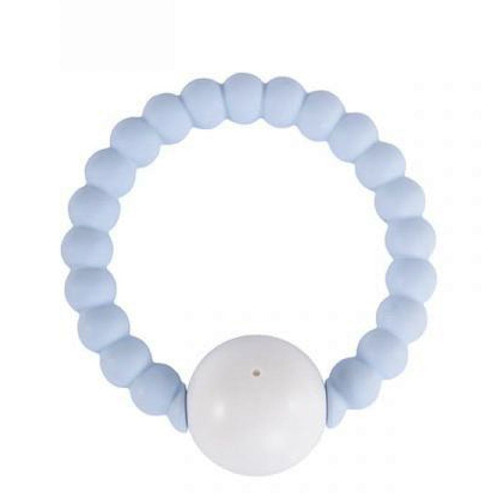 Rattle Ring - Blue & White