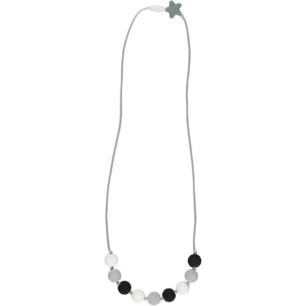 Henley Teething Necklace - Black & White