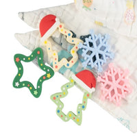 Snowflake Christmas Teether - Blue