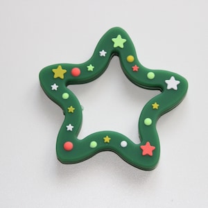 Christmas Star Teething Toy Green