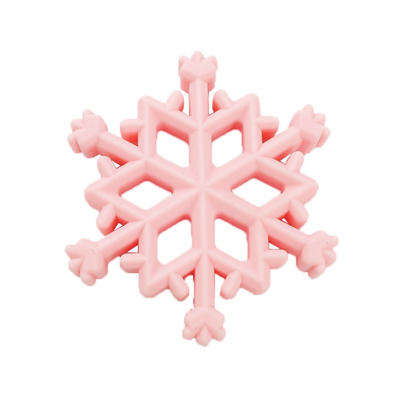Snowflake Christmas Teether - Pink