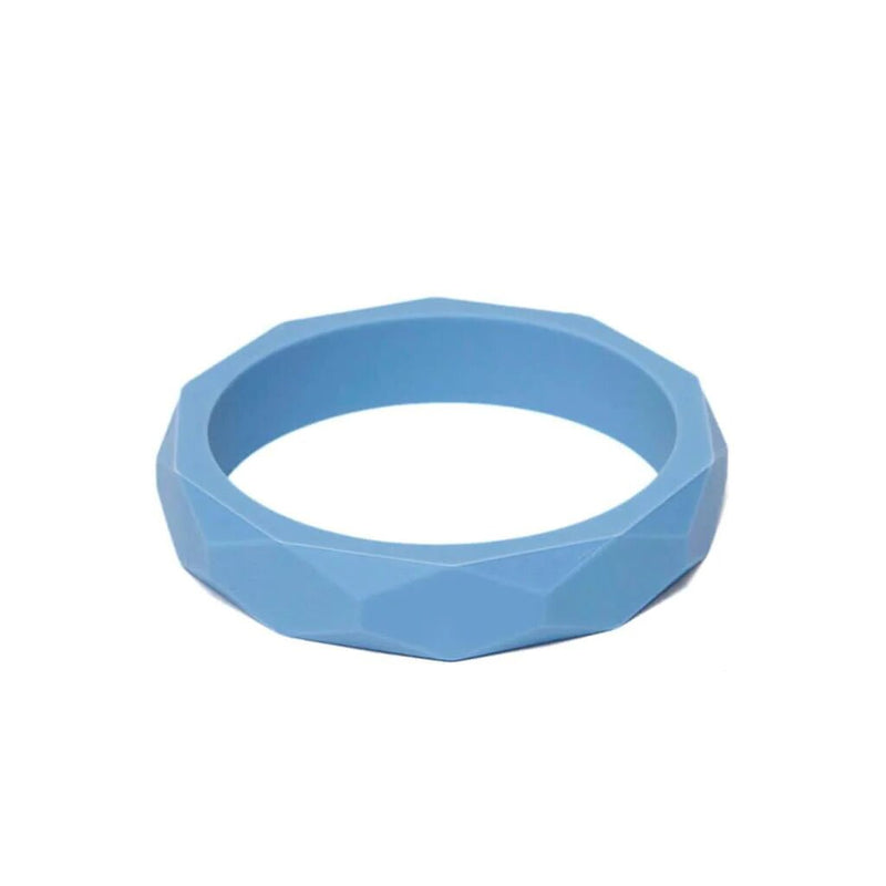 Silicone Teething Bangle - Baby Blue