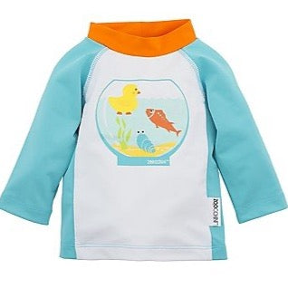 Zoocchini Baby Swim Rashguard: Fishbowl Buddies 12-24 Months