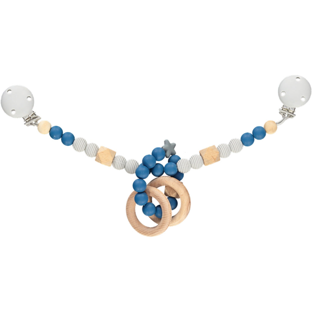 Adjustable Pram Mobile - Blueberry & Cloud