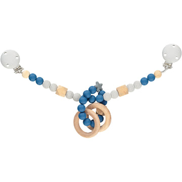 Adjustable Pram Mobile - Blueberry & Cloud
